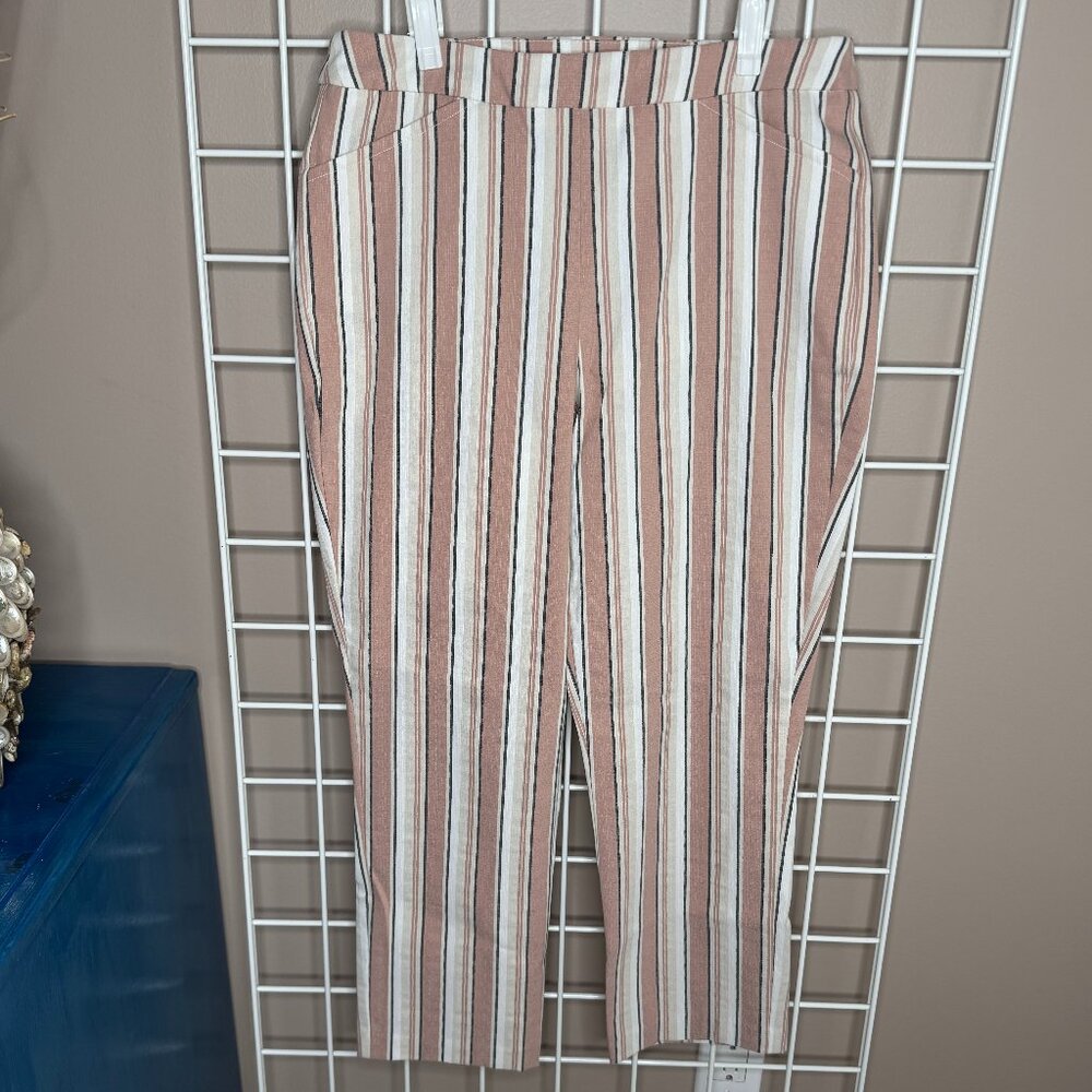 Patchington Size 10 Stripped Crop Pants - image 6
